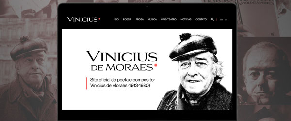 Novo site traz obra completa e revisada de Vinicius de Moraes